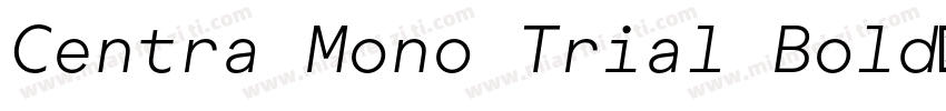Centra Mono Trial Bold字体转换